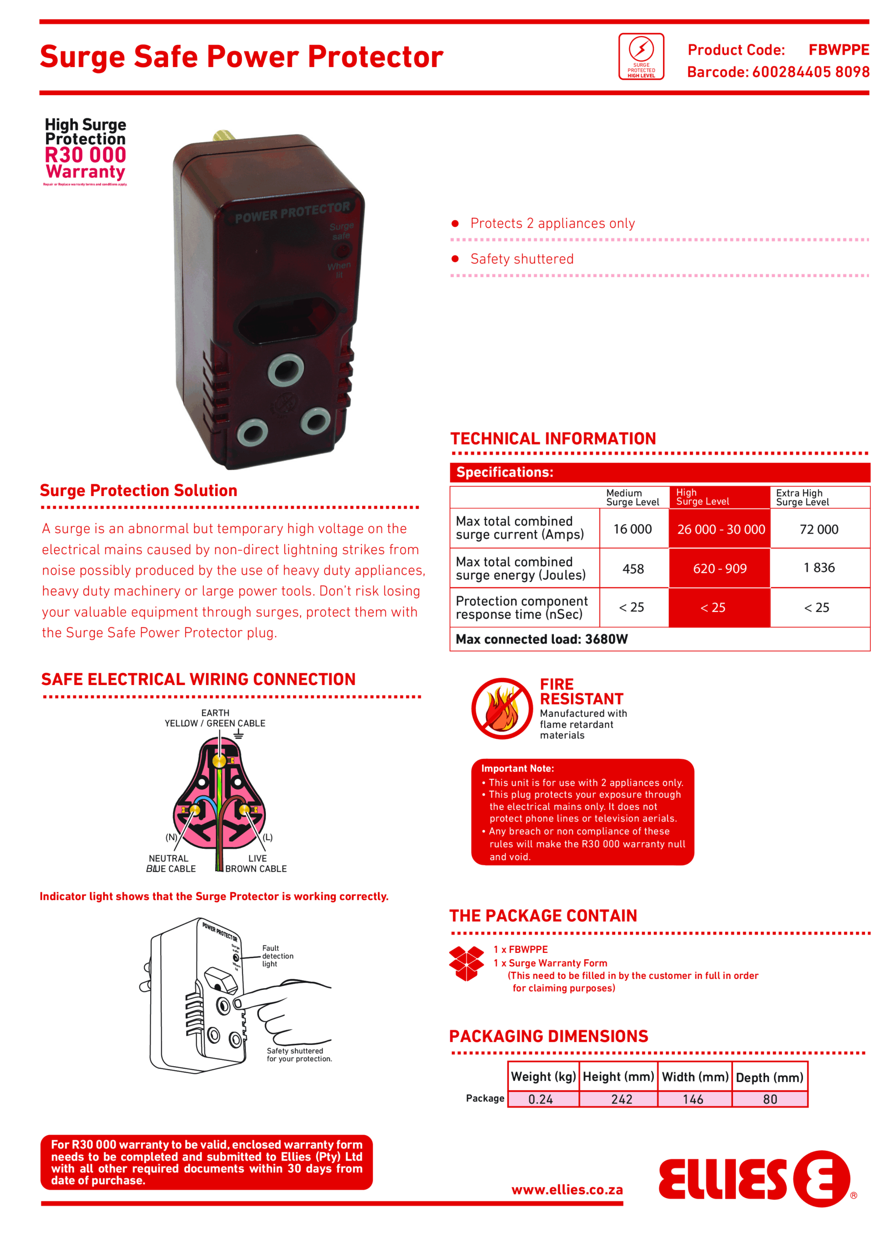 Surge Safe Power Protector