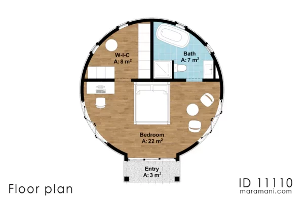 One bedroom thatch roof house - ID 11110 - Image 3