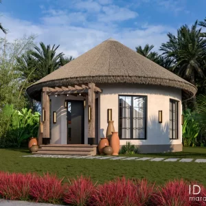Two bedroom thatch roof house - ID 12228