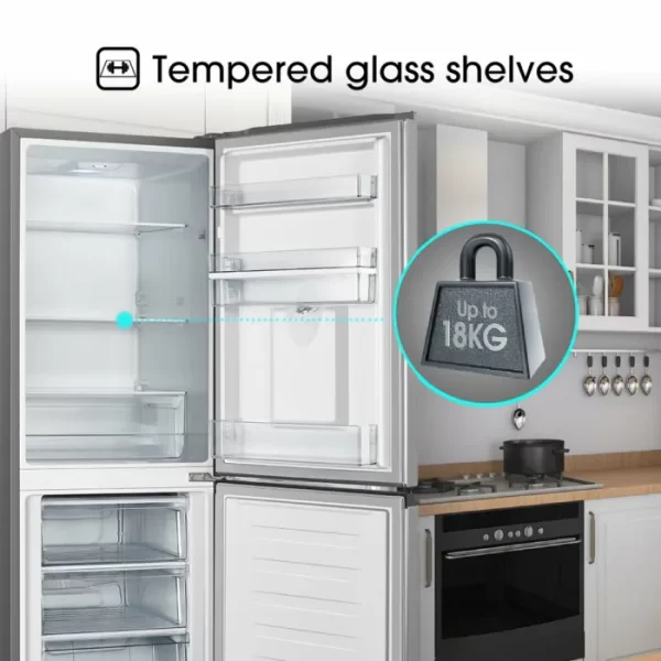 Hisense 222lt Fridge Freezer Inox H310BIT-WD - Image 4
