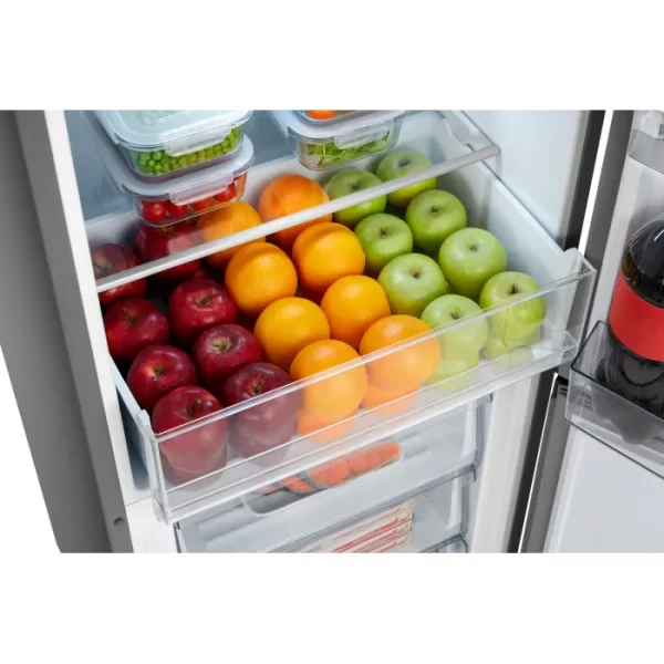 Hisense 347L Combi Fridge With Water Dispenser Black Glass H450BMIB-WD - Image 2