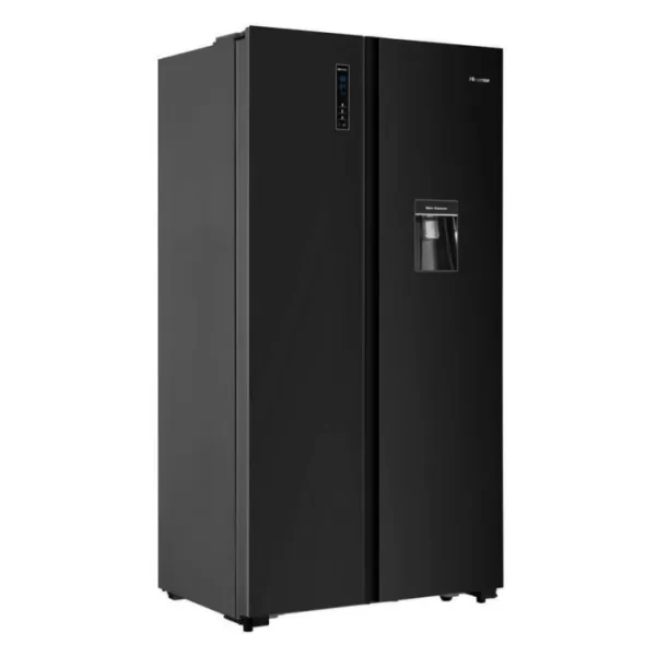 Hisense 514L Side By Side Fridge, Black Glass H670SMIB-WD - Image 9