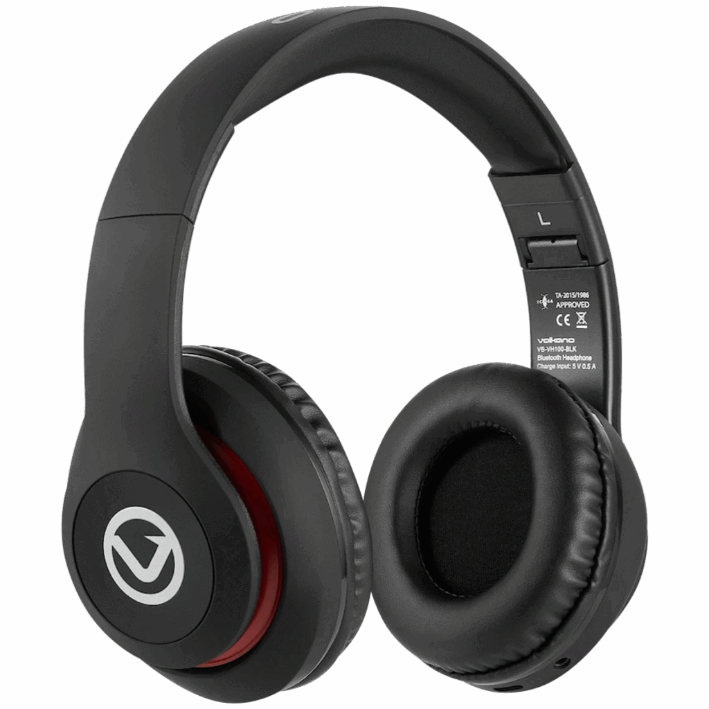 Volkano Impulse Series Bluetooth Headphones - Black