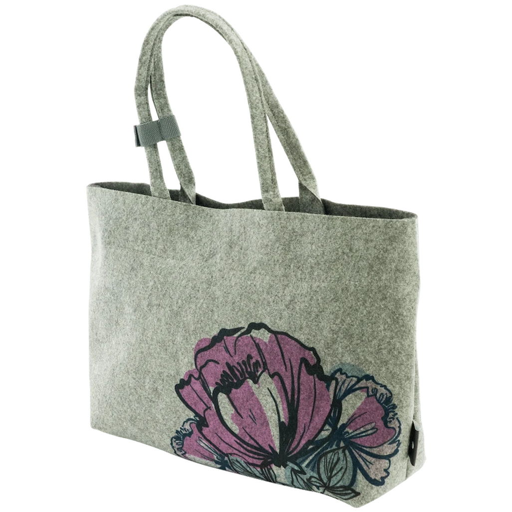 Totes Babe Peony Diaper Tote - Grey