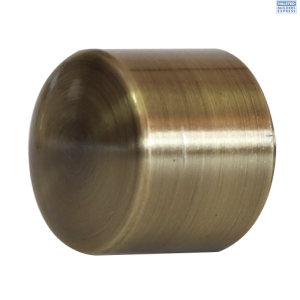 Decor Depot 25mm End Cap Finial Brushed Bronze 2pc 163275