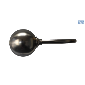 Decor Depot Holdback Ball Finial U-Arm Silver 2pc 30260