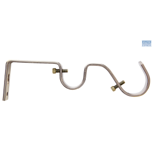 Decor Depot 32/25mm Steel Rod Double Bracket Brushed Bronze