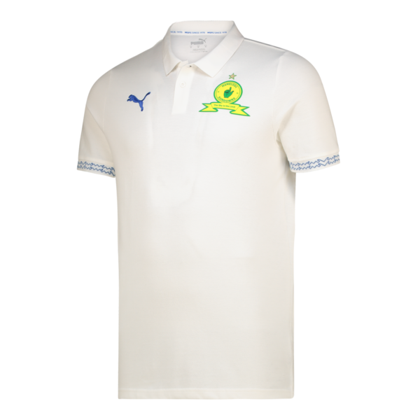 SUNDOWNS PIQUE WHITE POLO- MENS