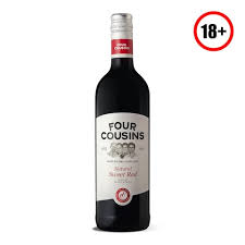 FOUR COUSINS SWT RED WINE 750ML