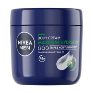 NIVEA BODY CREAM MEN MAXIMUM HYDRATION  400ML