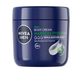 NIVEA BODY CREAM MEN MAXIMUM HYDRATION  400ML