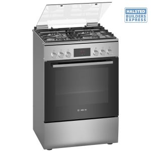 Bosch Cooker Gas/ Electric Series 4 S/S 60cm HXQ38AE50M