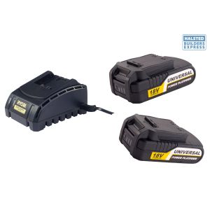 Ryobi ONE+ Kit Batt And Charger 18V XB2000 X2 XPP2700
