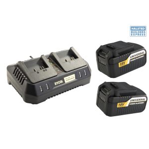 Ryobi ONE+ Kit Batt And Charger 18V Li XB4000 X2 XPP4200