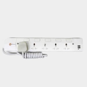 SURGE PROTECTOR 13A 5WAY USB 1X1