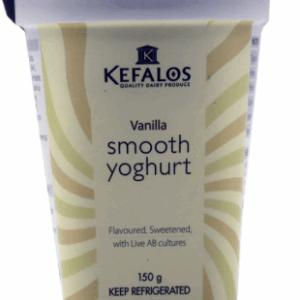 KEFALOS VANILLA 150G SMOOTH YOGHURT