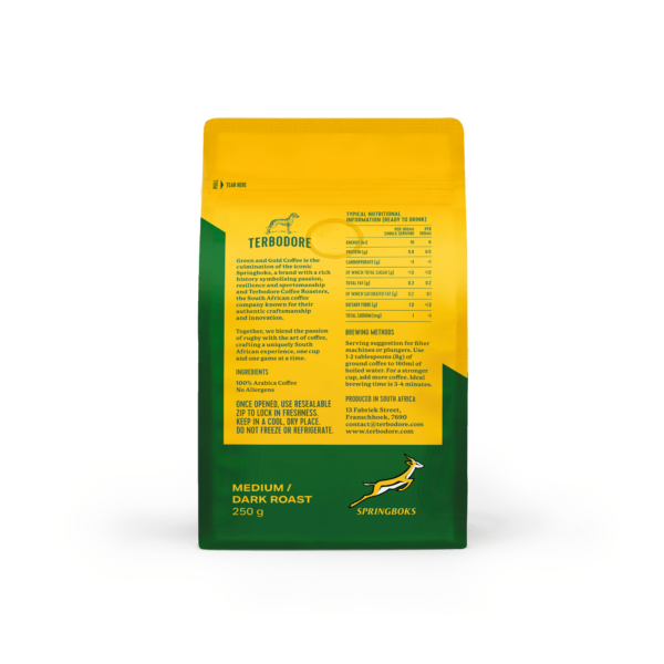 Green and Gold Coffee Plunger 250G