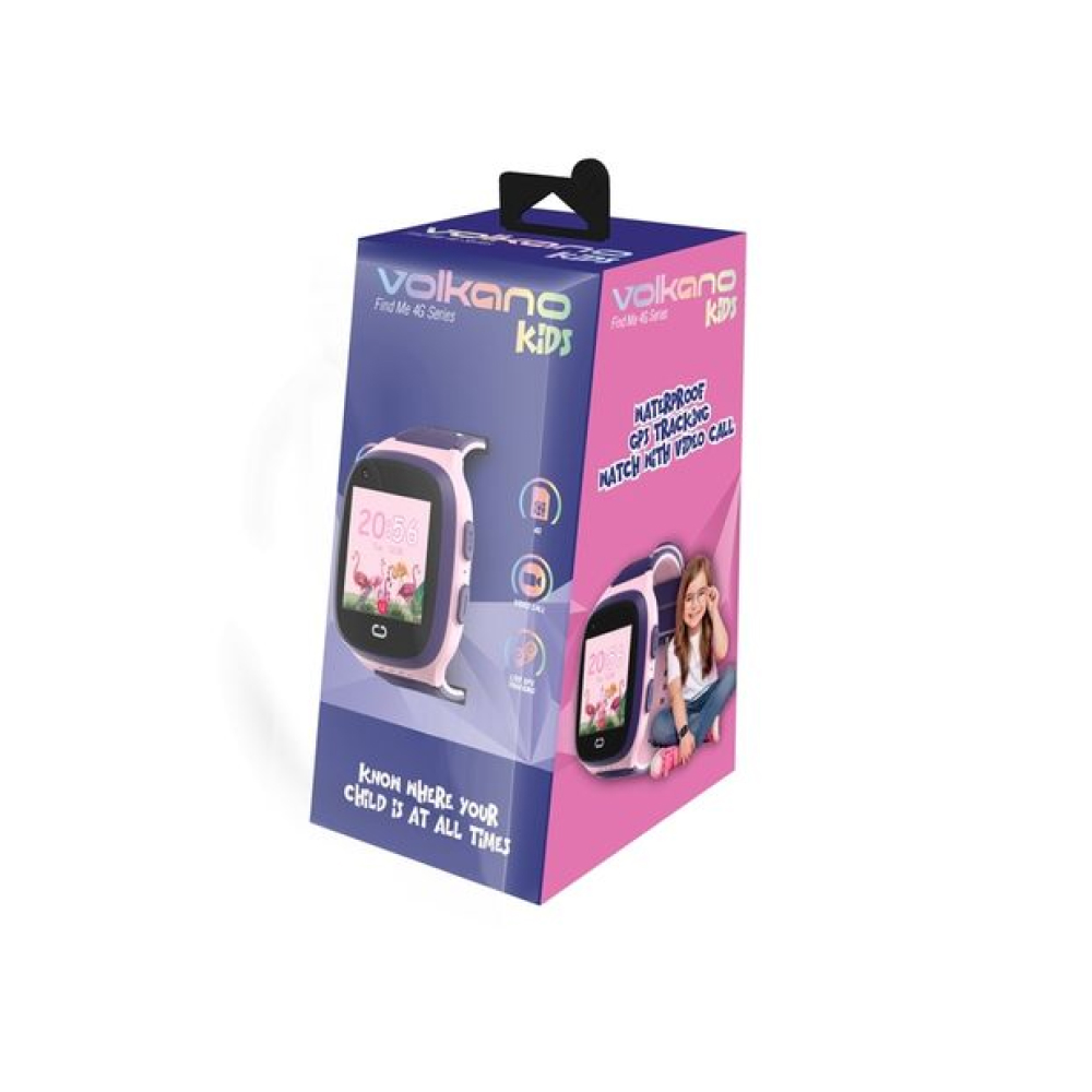 Volkano Find Me 4g Gps Tracking Watch Pink - Image 2