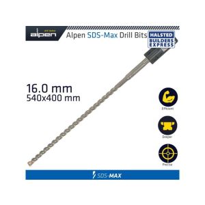 Alpen SDS Max Drill Bit 540x400mm 16mm