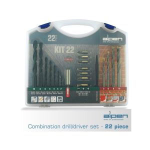 Alpen Screwdriver Drill Set 22Pc