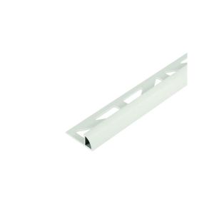ALPX Tile Trim PVC White Round 10mm x 2.5m