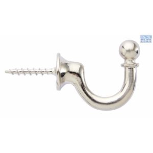 Decor Depot HoldBack Tudor Hook Brushed Silver 1pc 27021R