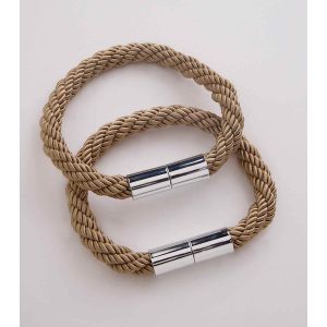 Decor Depot Magnetic Twist Rope Tieback Fawn 2pc 32664