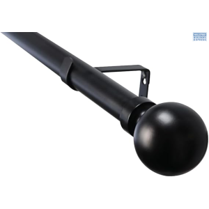 Decor Depot 32mm Beaten Ball Finial Black 16023251