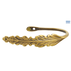 Decor Depot Holdback Leaf U-arm Brushed Bronze 30255