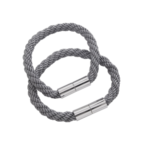 Decor Depot Magnetic Twist Rope Tieback Silver 2pc 32665