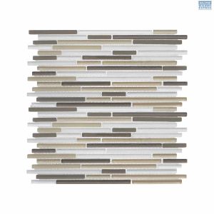 Tile Falcon Glass Mosaic Linear Truffle FLM004