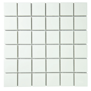 Tile Falcon Glazed Mosaic Shiny White 48x48x6mm FT2200S