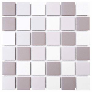 Tile Falcon Glazed Mosaic Matt Grey Mix 45mm FT2296M