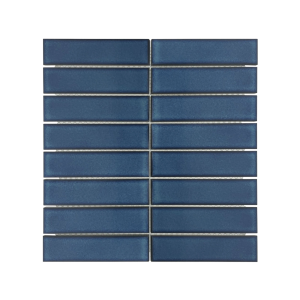 Tile Falcon Glazed Mosaic Strip Blue 33 x 145 x 6mm FT3370S