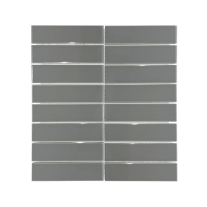 Tile Falcon Glazed Mosaic Strip Grey 33 x 145 x 6mm FT3395S