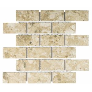 Tile Falcon Natural Mosaic Biscuit Mix 95 x 45mm FT9506