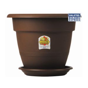Addis Venus Plant Pot 36cm Choc Brown 8402