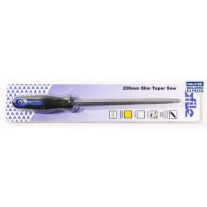 Afmit File 200mm Slim Taper wHandle D200TS