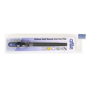 Afmit File 200mm Half Round 2nd Cut wHandle