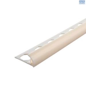 ALPX Tile Trim PVC Ivory Round 12mm x 2.5m