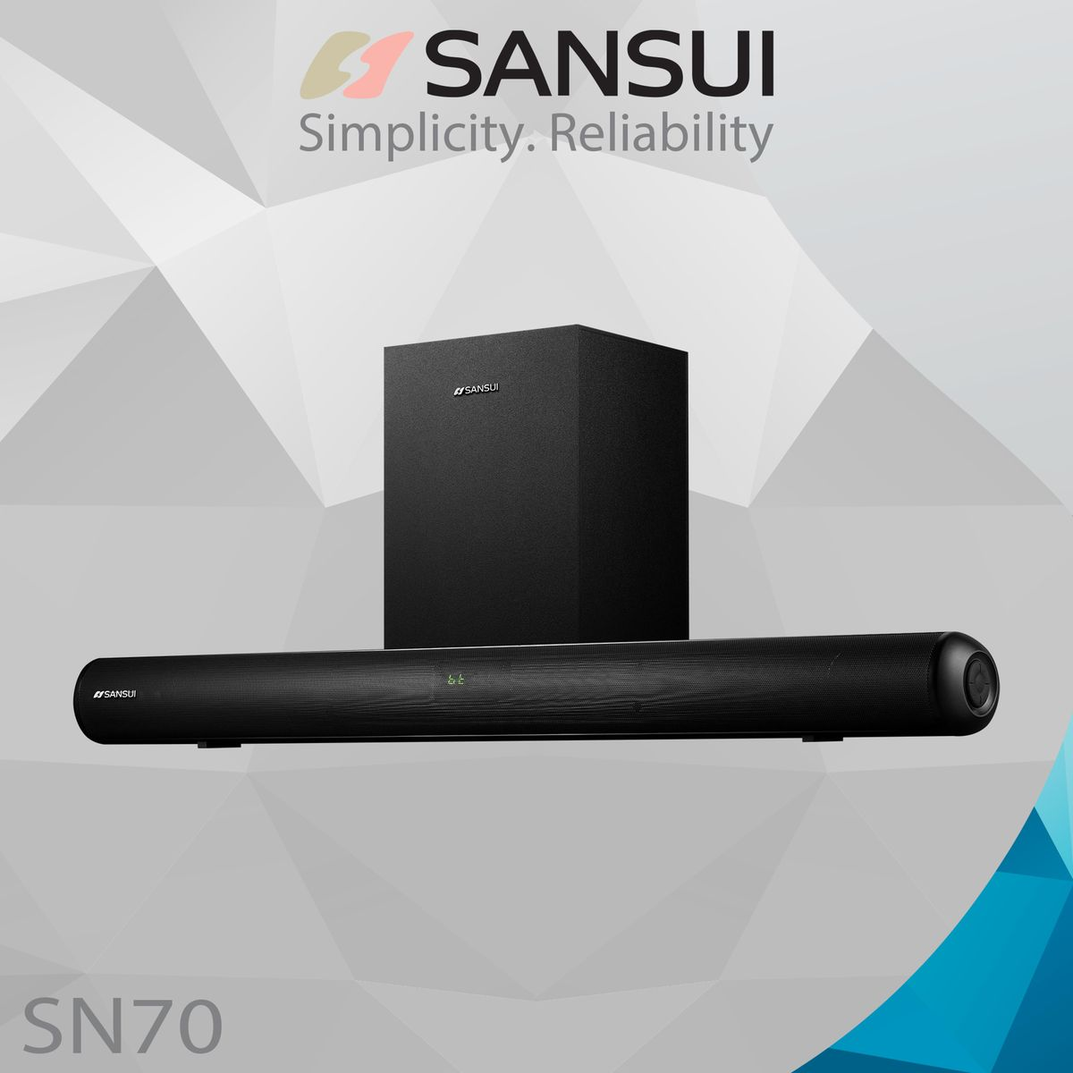 Sansui SN70 2.1 Bluetooth wireless Soundbar and Subwoofer - 70W - Image 5