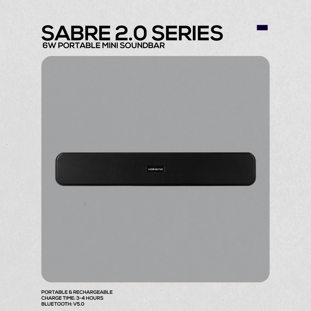 Volkano Sabre Series 2.0 Portable Bluetooth Soundbar - Image 2