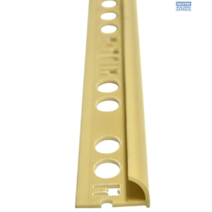 Alpx Tile Trim PVC Beige Round 12mm x 2.5m