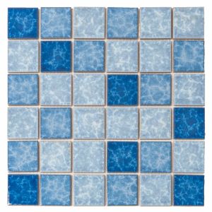 Tile Falcon Glazed Mosaic 48mm Mixed Water Blue Y48B04